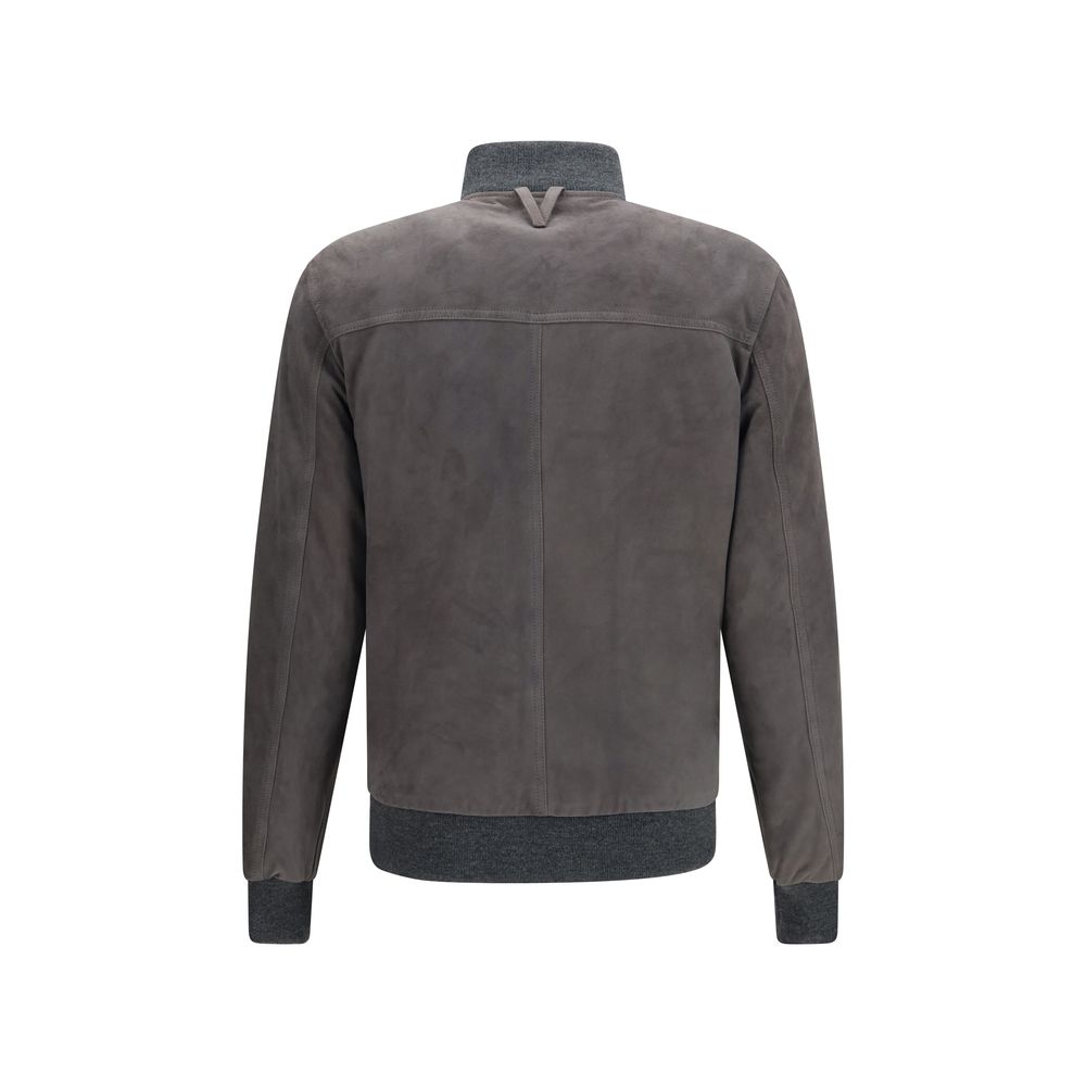 Valstar Brown Calf Leather Bos Taurus Men's Bomber