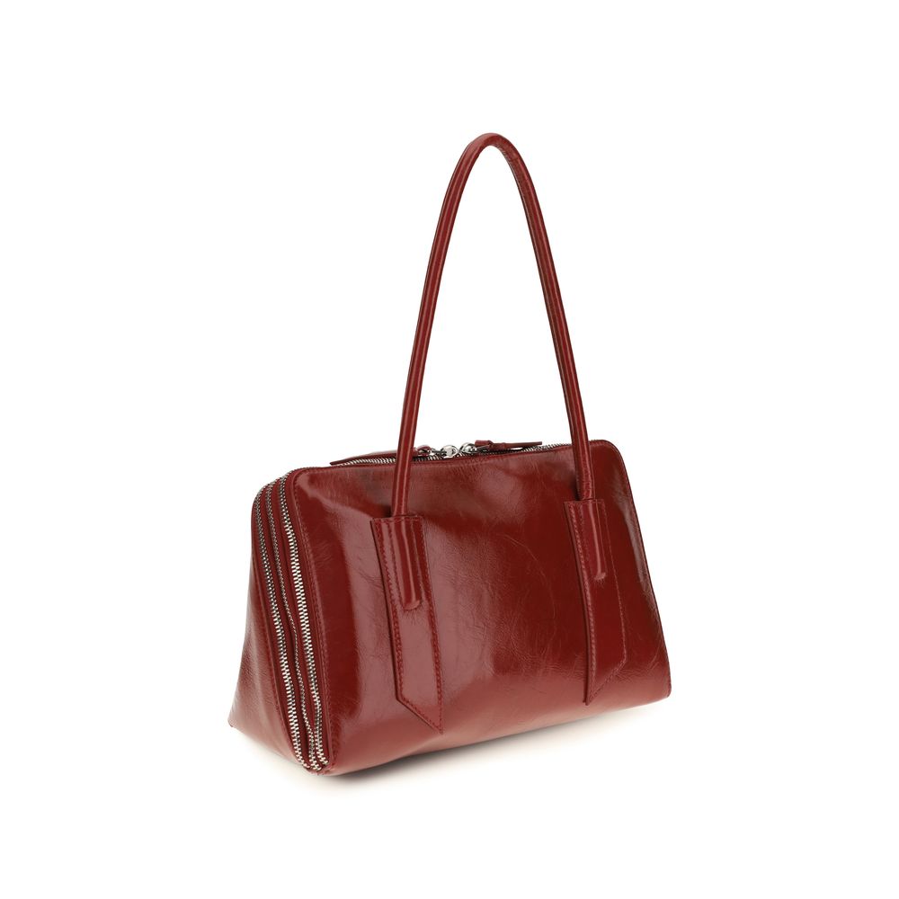 The Attico Red Calf Leather Bos Taurus Shoulder Women's Bag