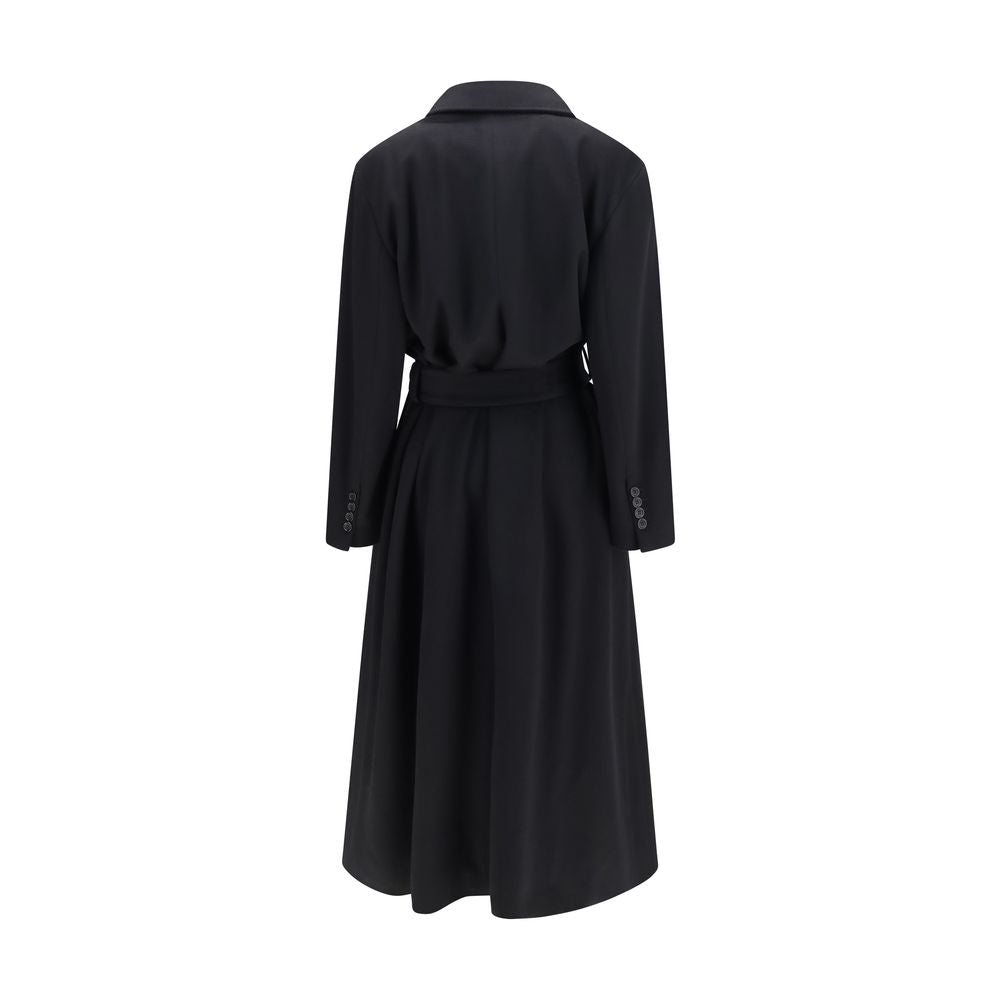 Dolce & Gabbana Black Wool Oves Aries Women's Coat