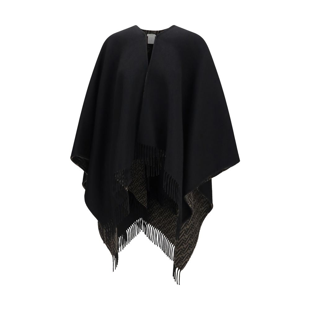 Fendi Black Wool Oves Aries Women's Scarf
