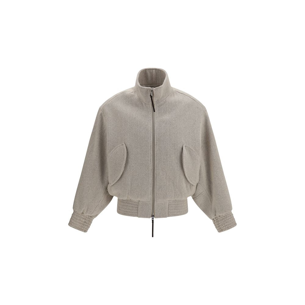Jacquemus Beige Wool Oves Aries Men's Bomber