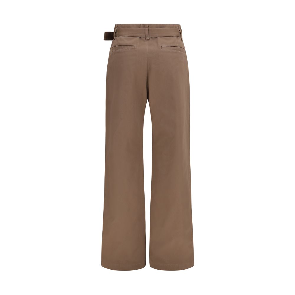Lemaire Brown Polyester Casual Women's Pants