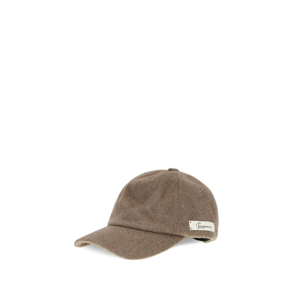 Jacquemus Brown Wool Oves Aries Cap (Baseball Men's Hat)