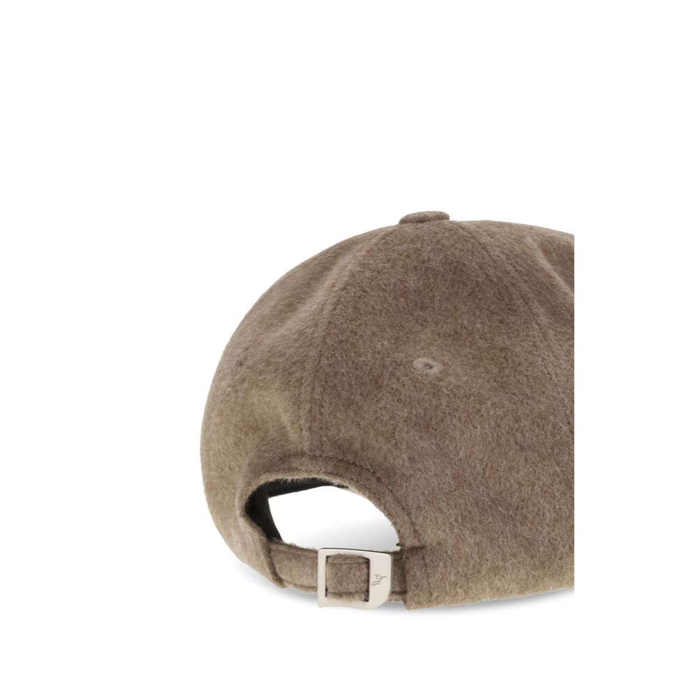 Jacquemus Brown Wool Oves Aries Cap (Baseball Men's Hat)