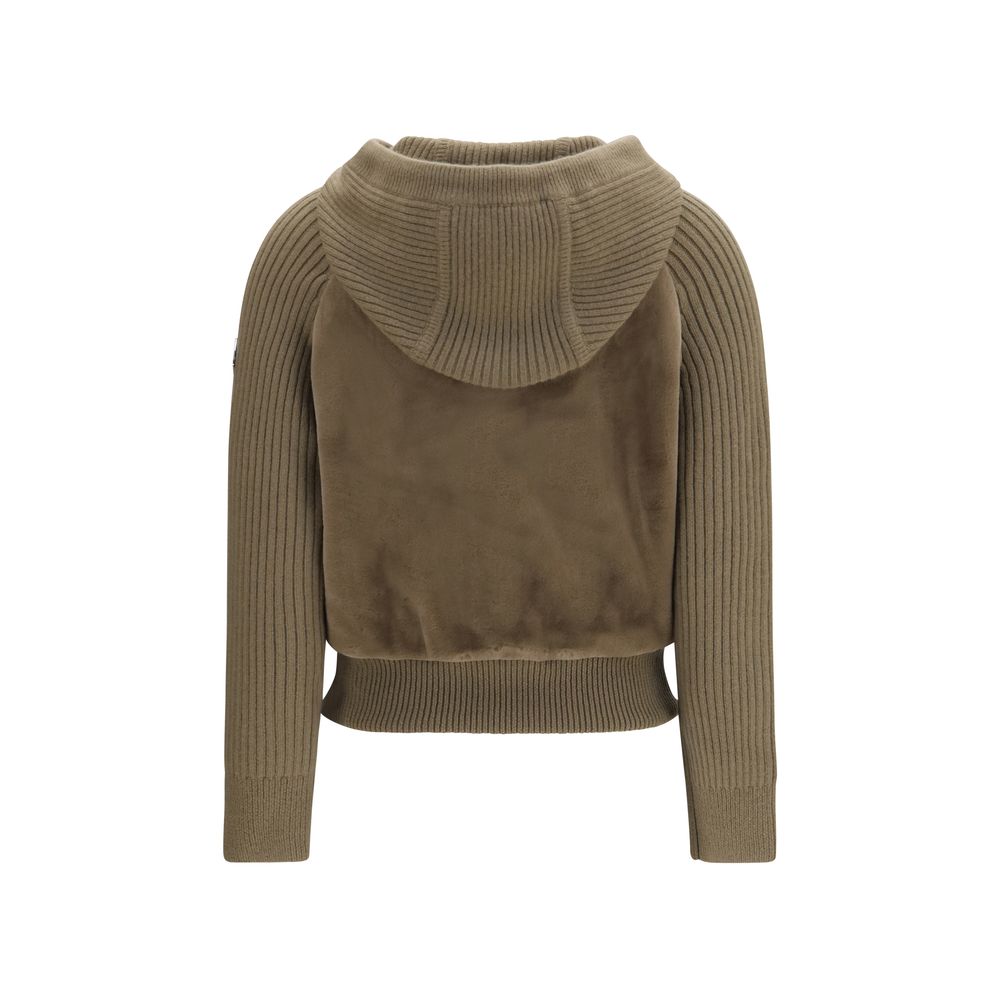 Moose Knuckles Brown Wool Oves Aries Women's Hoodie