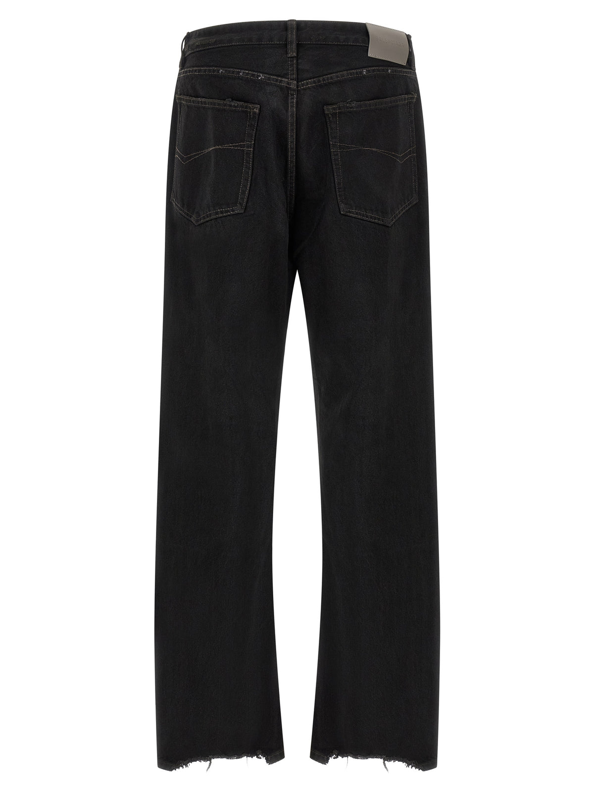 Balenciaga Black Cotton Relaxed Fit Men's Jeans