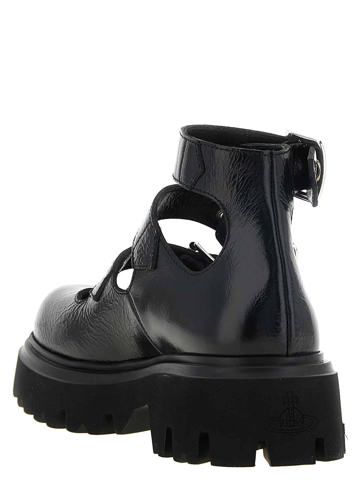 Vivienne Westwood Black Calfskin Ballet Women's Flats