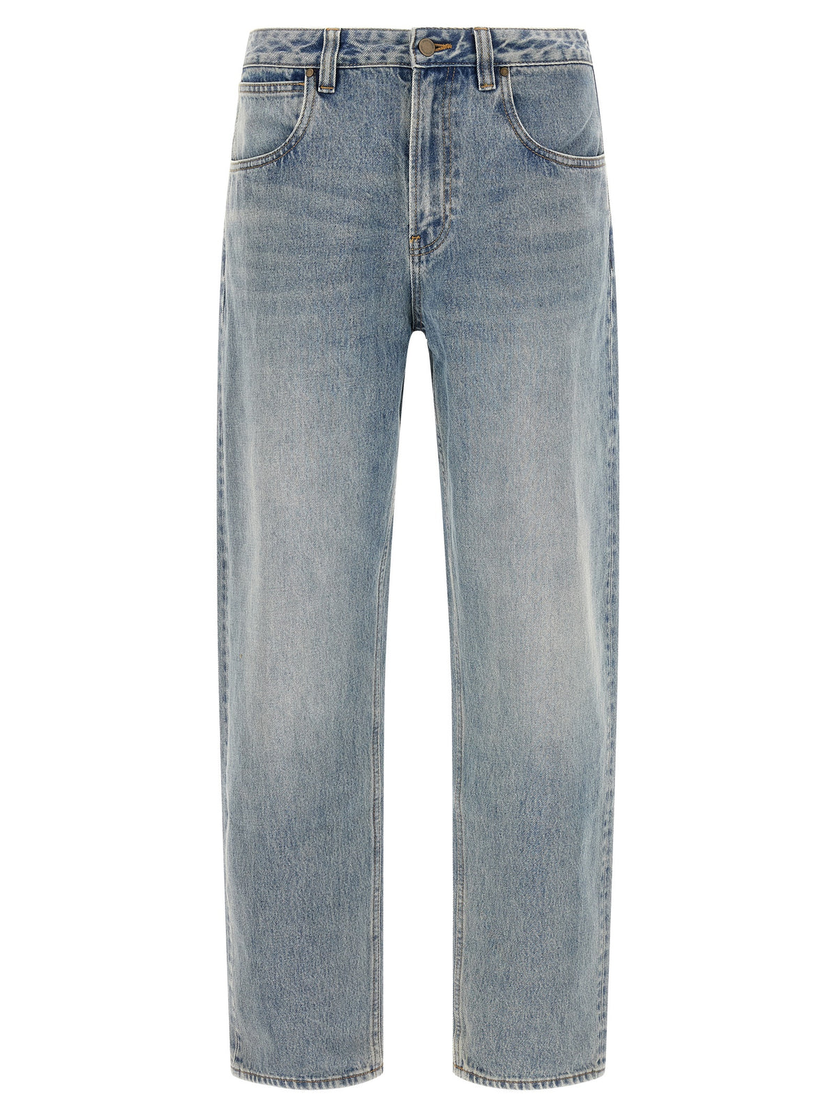 Entire Studios Blue Cotton Straight-Leg Men's Jeans
