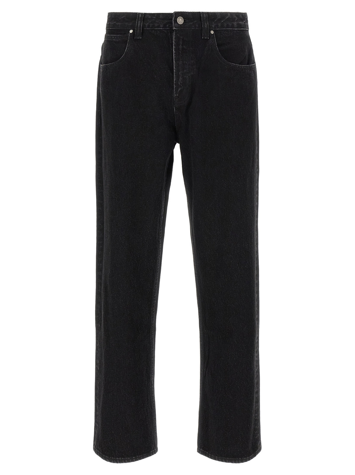 Entire Studios Black Cotton Straight-Leg Men's Jeans