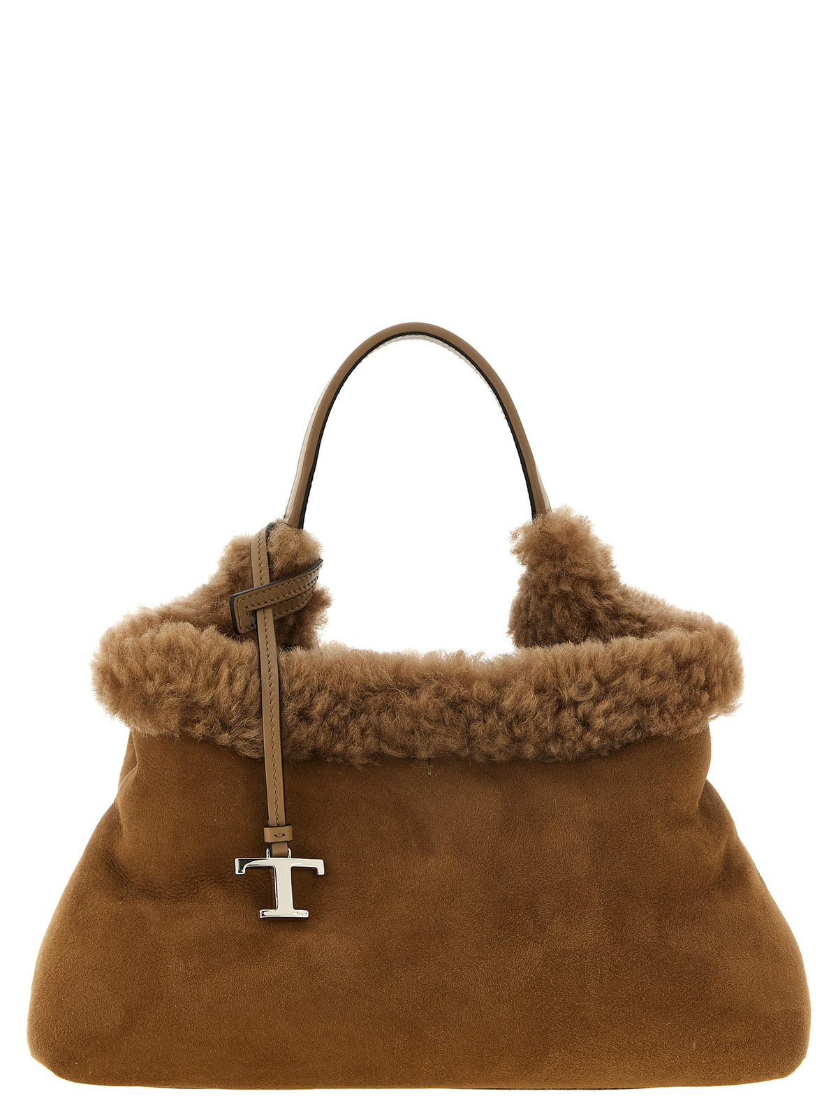 Tod's Brown Merino Wool Women's Handbag