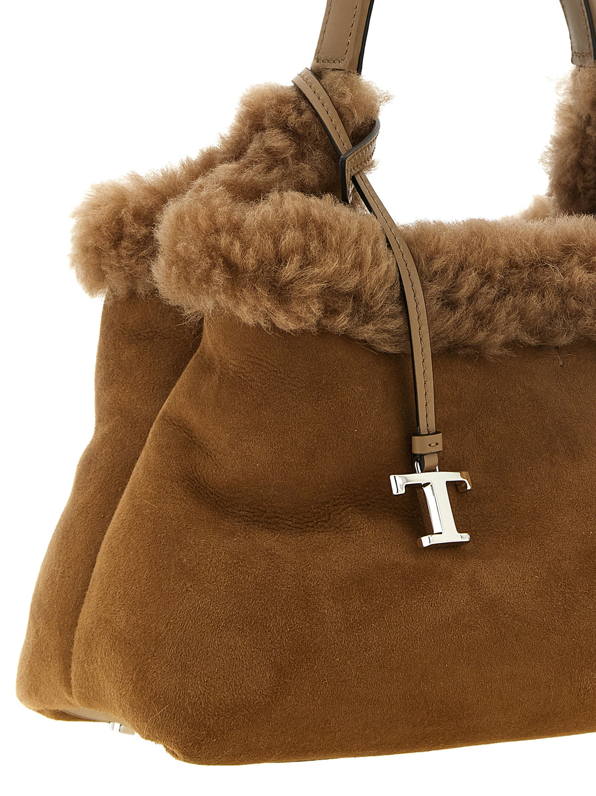 Tod's Brown Merino Wool Women's Handbag