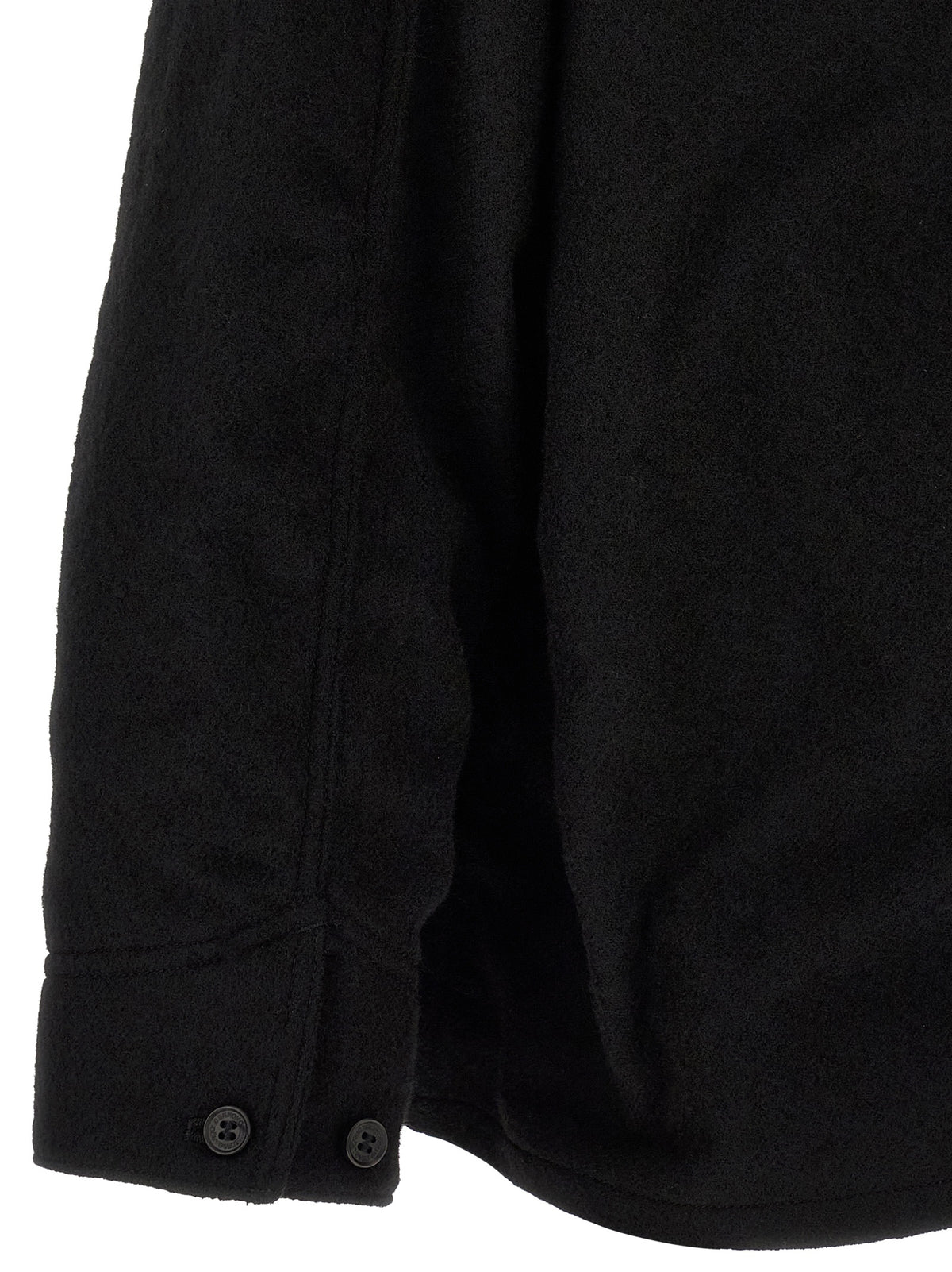 Comme Des Garçons Black Wool Full-Length Men's Jacket