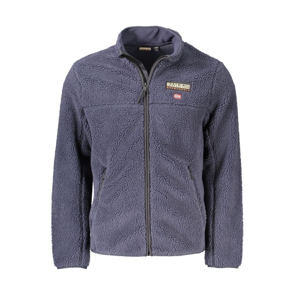 Napapijri Blue Polyester Men's Men's Sweatshirt