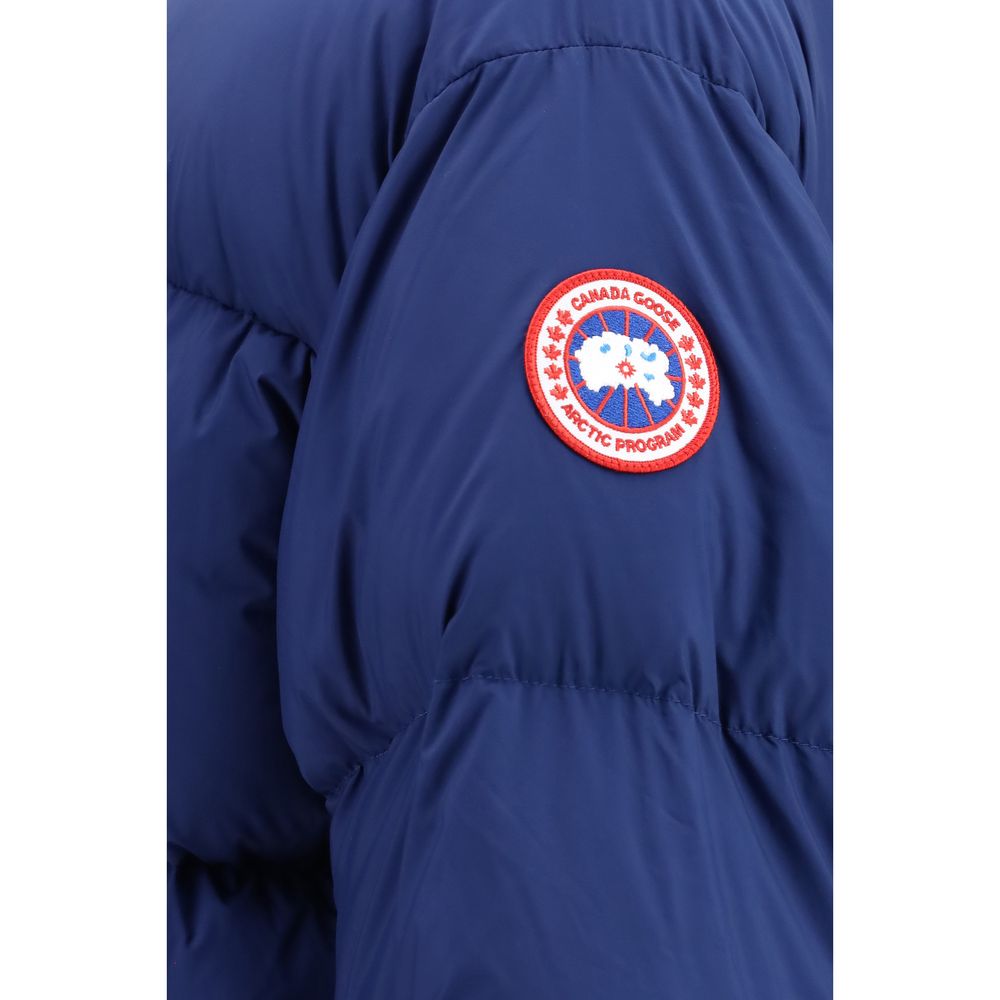 Canada Goose Blue Nylon Full-Length Men's Jacket