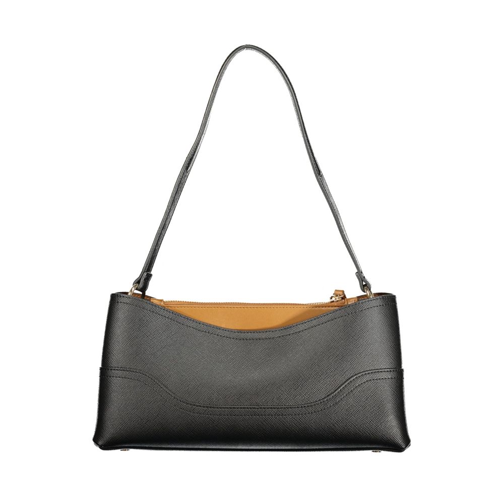 Twinset Nero Polyurethane Women Bag with Compartments and Central Women's Pocket