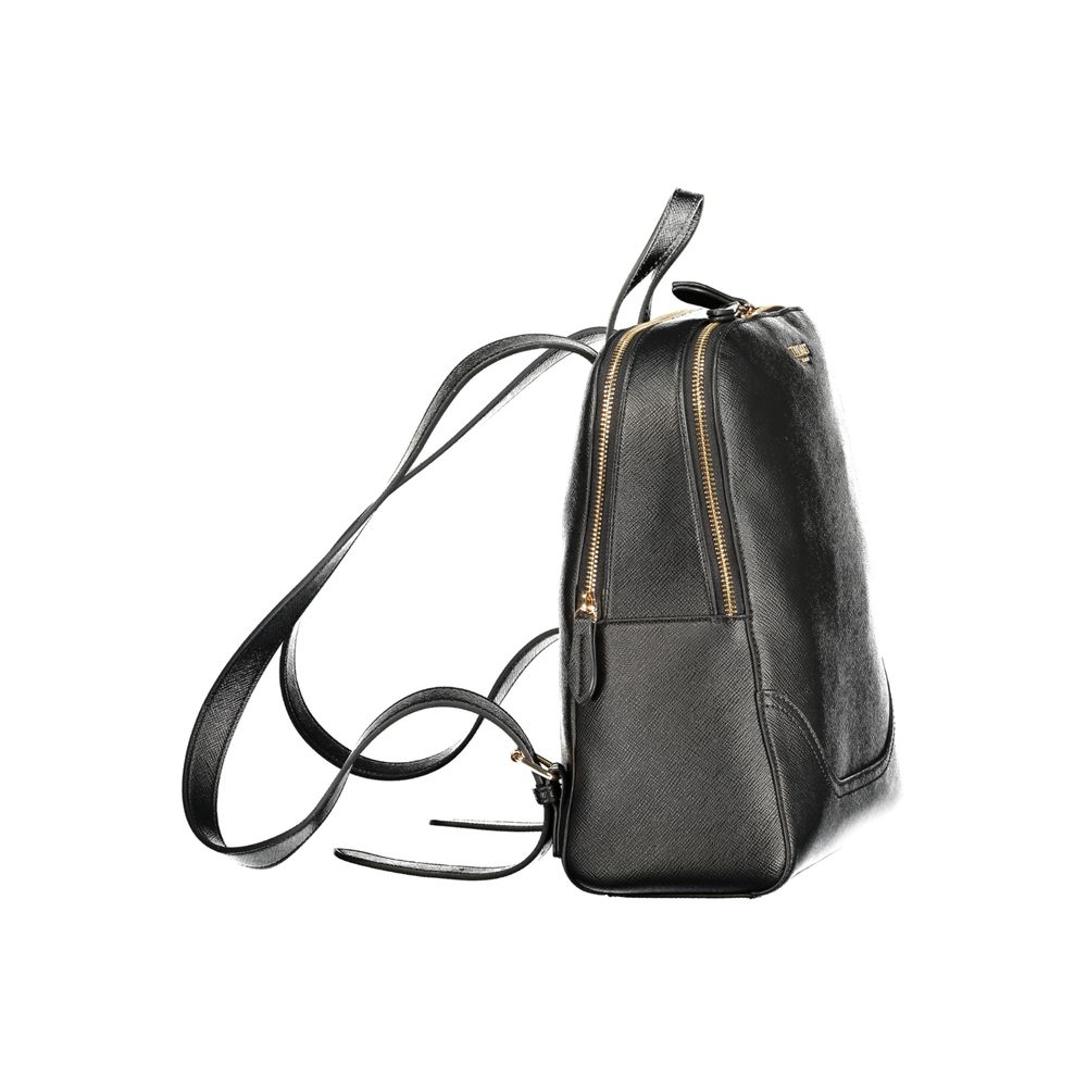 Twinset Black Polyurethane Women Women's Backpack