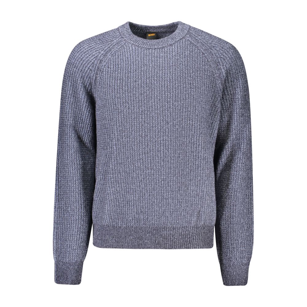 Hugo Boss Blue Wool Men's Sweatshirt