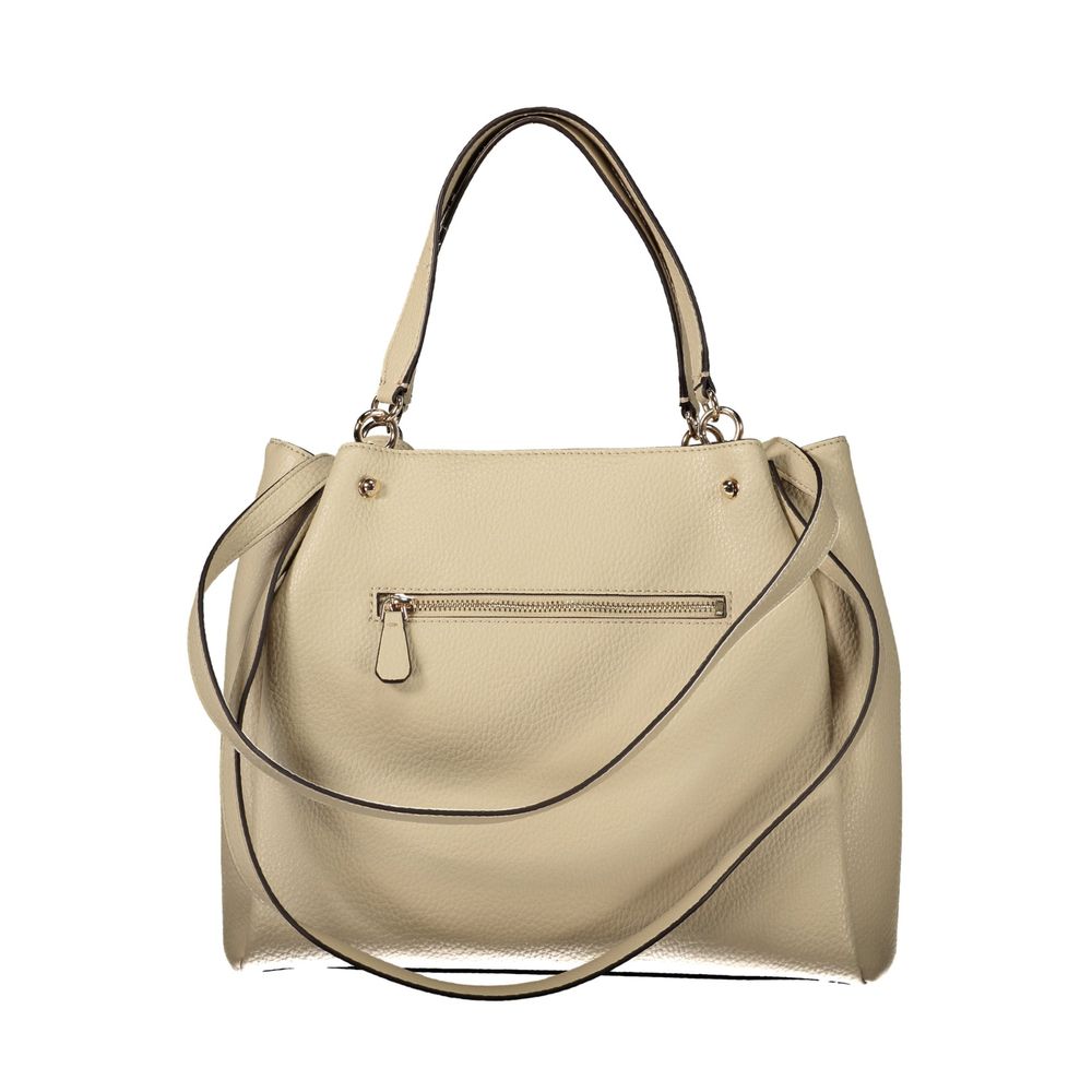 Guess Jeans Beige Polyethylene Women's Handbag