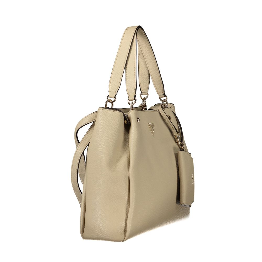 Guess Jeans Beige Polyethylene Women's Handbag