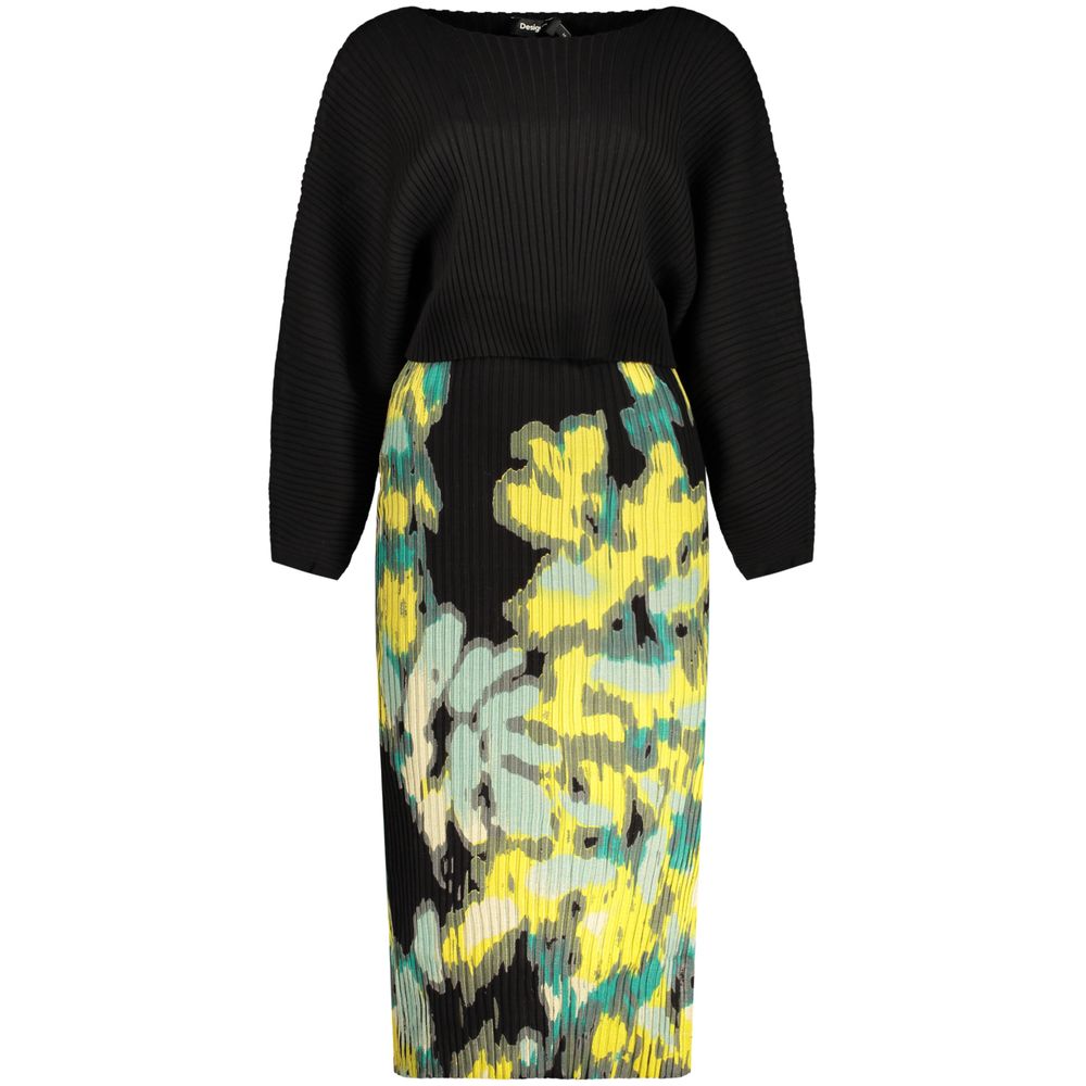 Desigual Black Polyester Casual Women's Dress