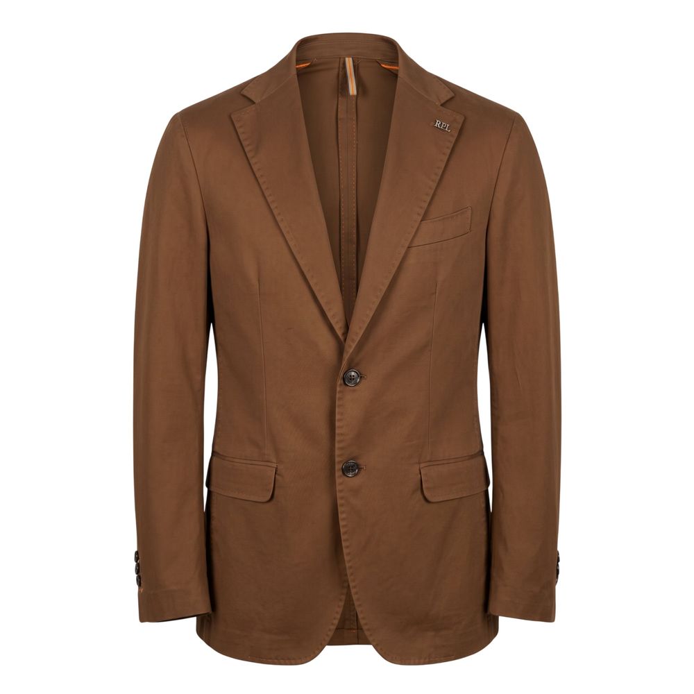 Roberto Pepe Luxury Brown Cotton Men's Men's Jacket