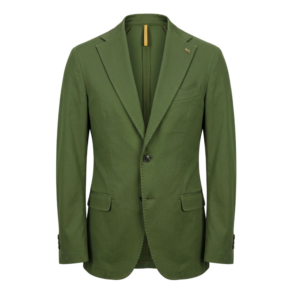Roberto Pepe Luxury Green Cotton Men Men's Jacket