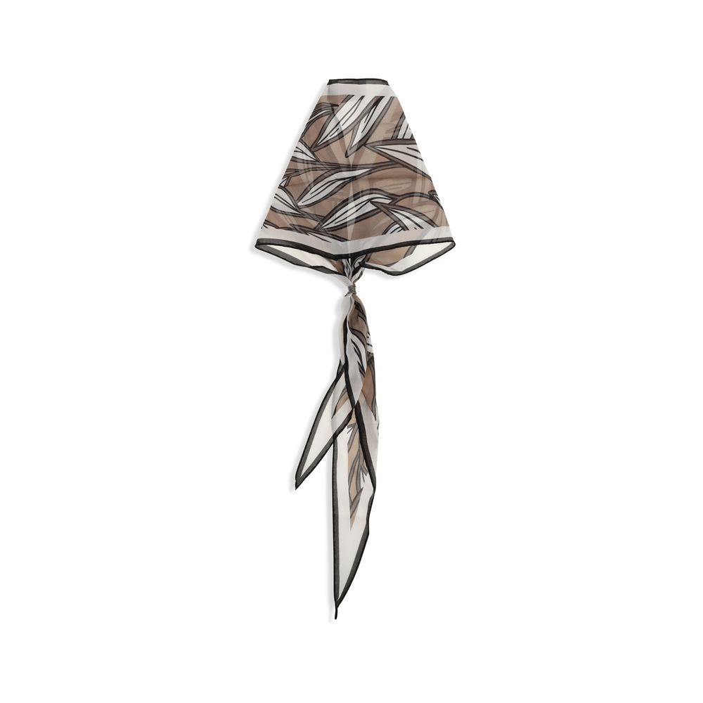 Brunello Cucinelli Beige Silk Women's Foulard