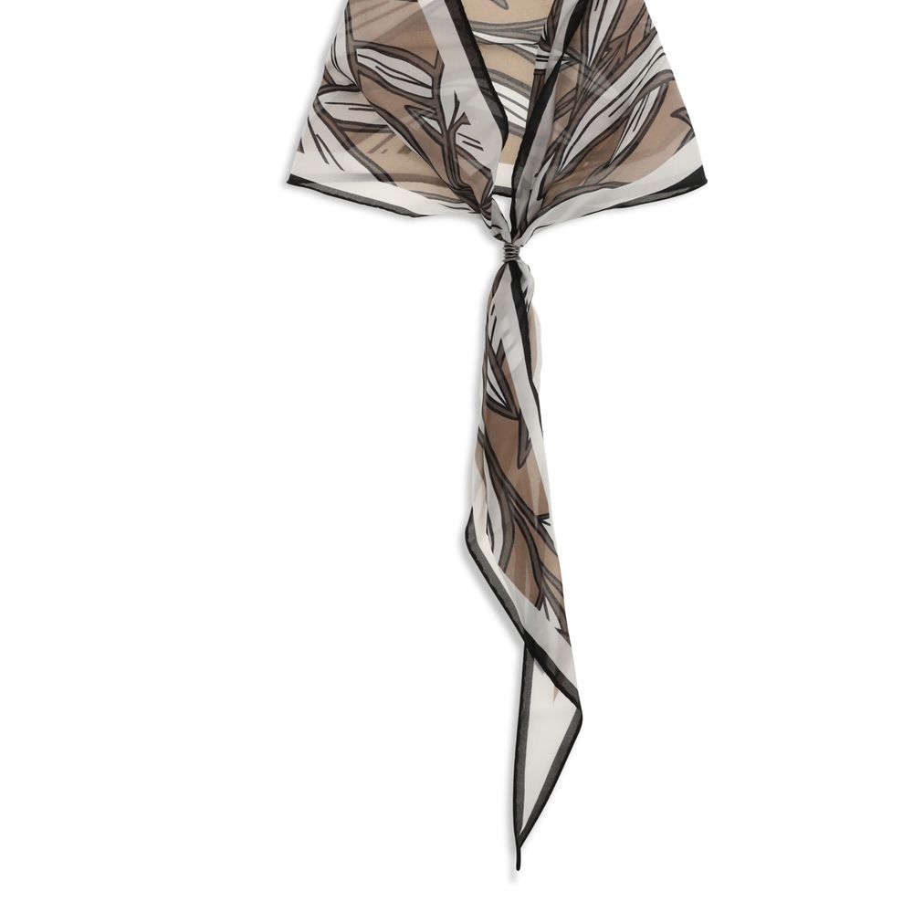 Brunello Cucinelli Beige Silk Women's Foulard