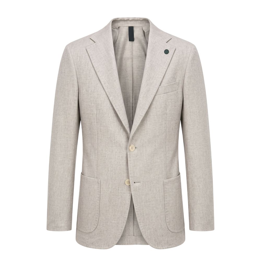 Roberto Pepe Luxury Grey Wool Men Men's Jacket