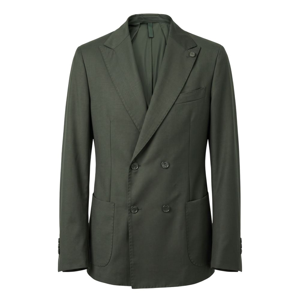 Roberto Pepe Luxury Green Wool Men Men's Jacket