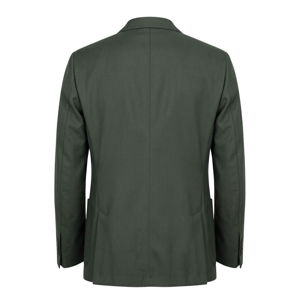 Roberto Pepe Luxury Green Wool Men Men's Jacket