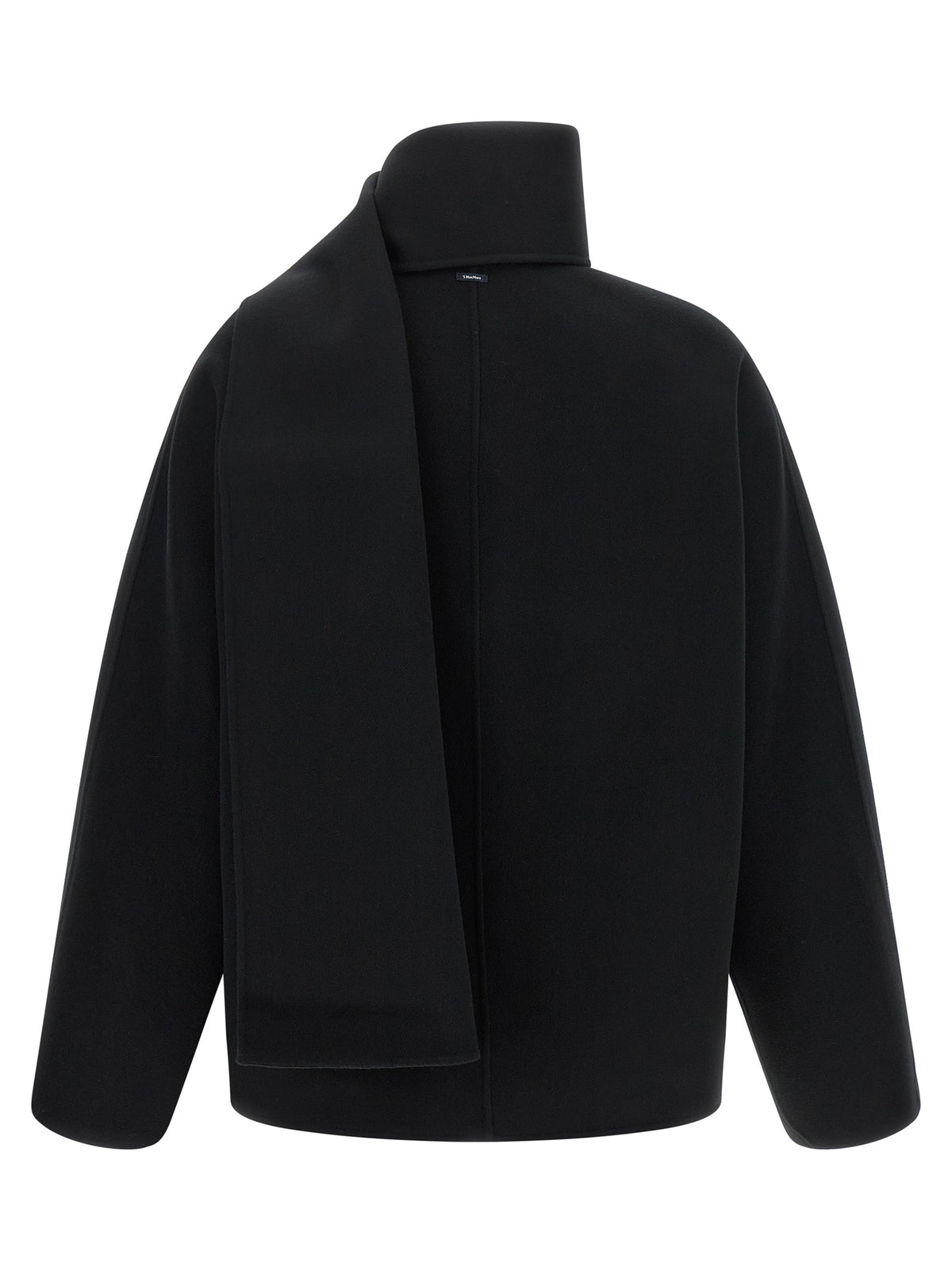 'S Max Mara Black Wool Full-Length Women's Jacket