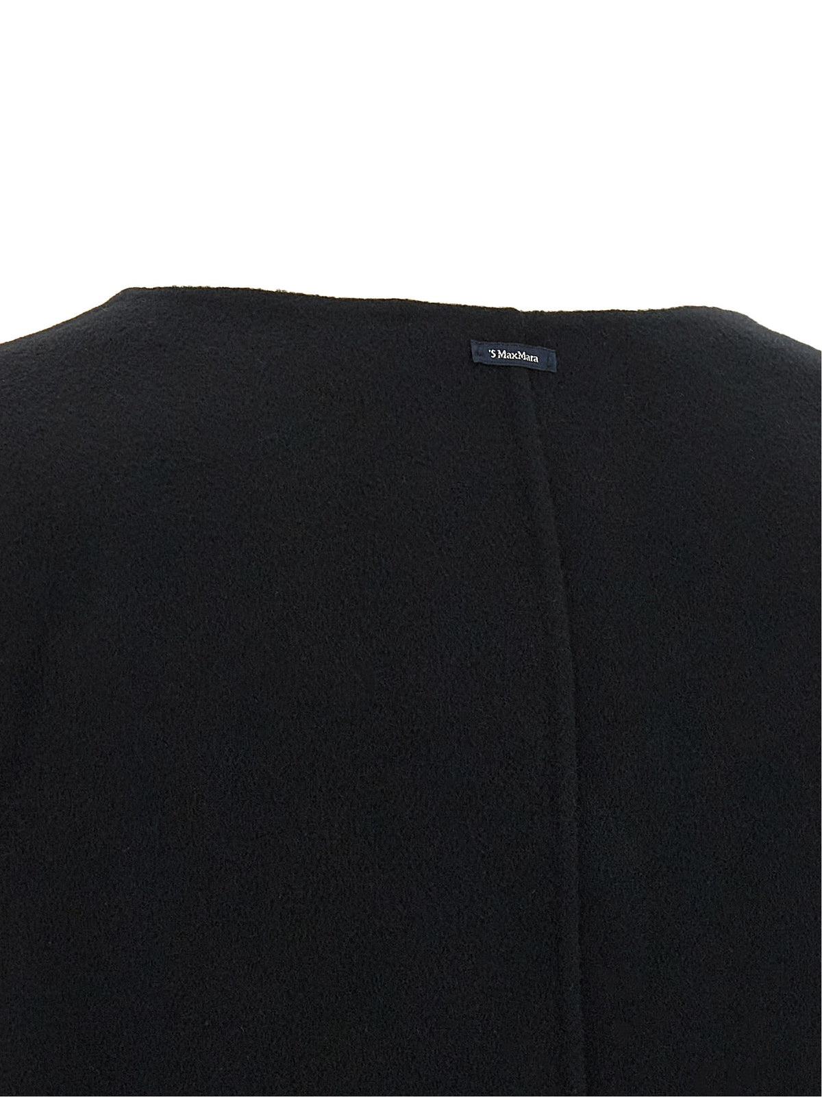 'S Max Mara Black Wool Full-Length Women's Jacket