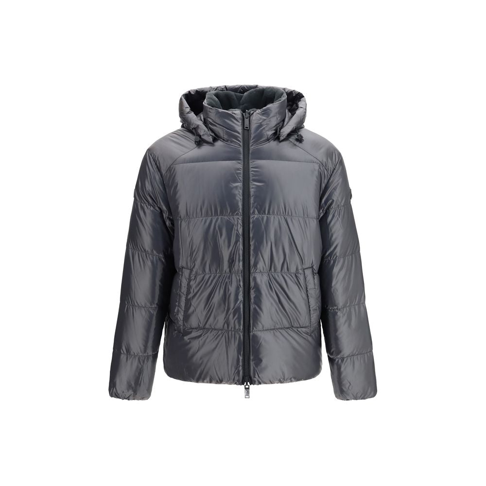Moose Knuckles Gray Nylon Shell Men's Jacket