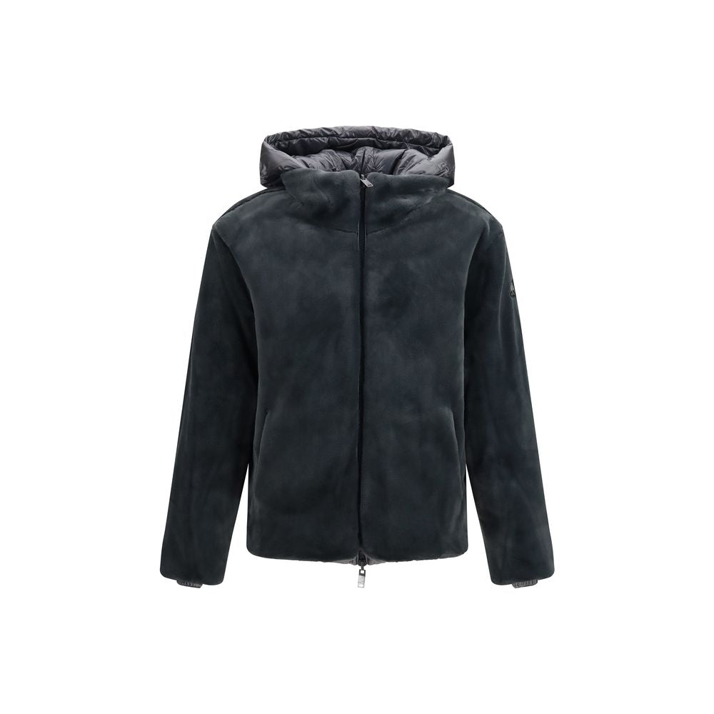 Moose Knuckles Gray Nylon Shell Men's Jacket