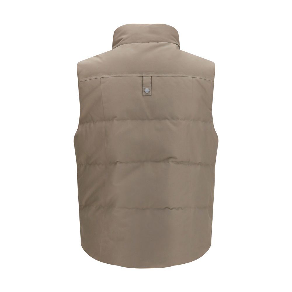 Moose Knuckles Beige Cotton Sleeveless Men's Jacket