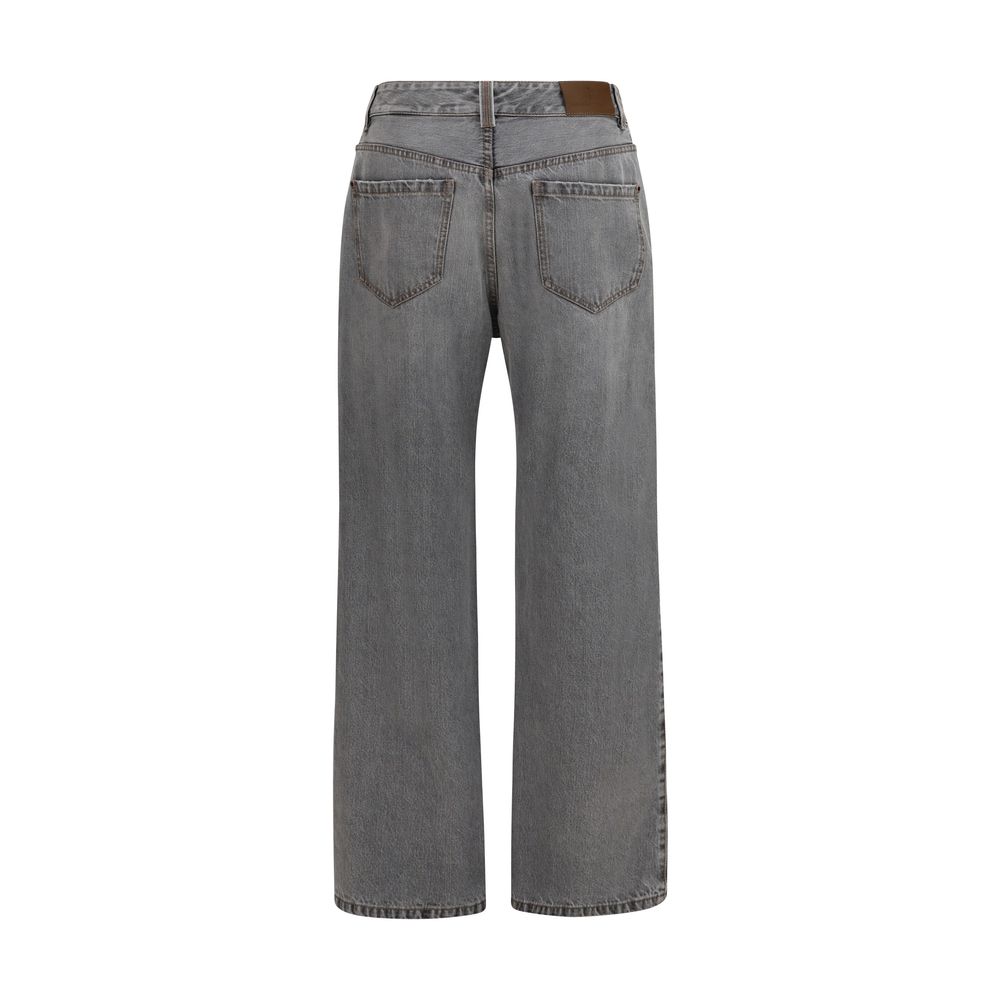 Brunello Cucinelli Gray Cotton Jeans Women's Denim