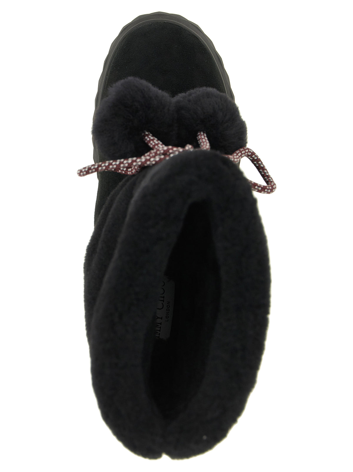 Jimmy Choo Black Lamb Leather Flat Women's Boots