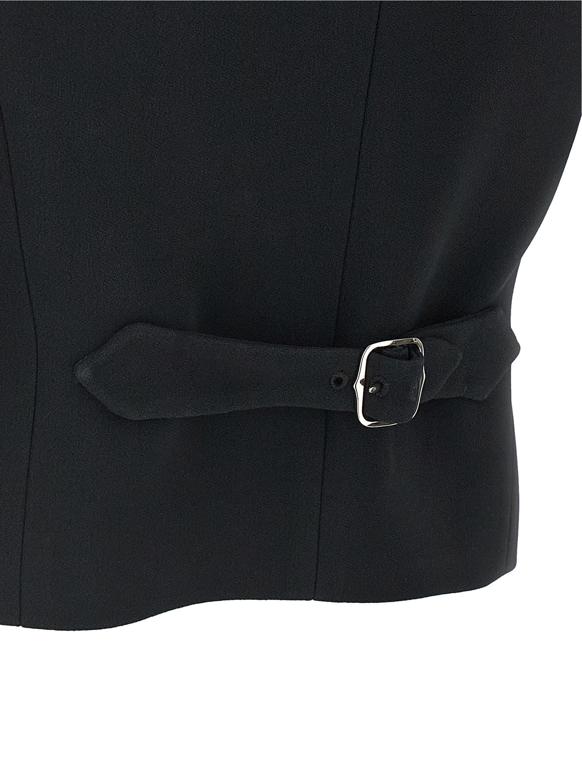 Ermanno Scervino Black Viscose Sleeveless Women's Jacket