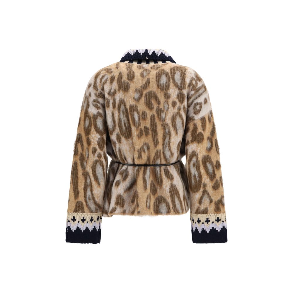 Forte_Forte Beige Alpaca Vicugna Pacos Women's Cardigan
