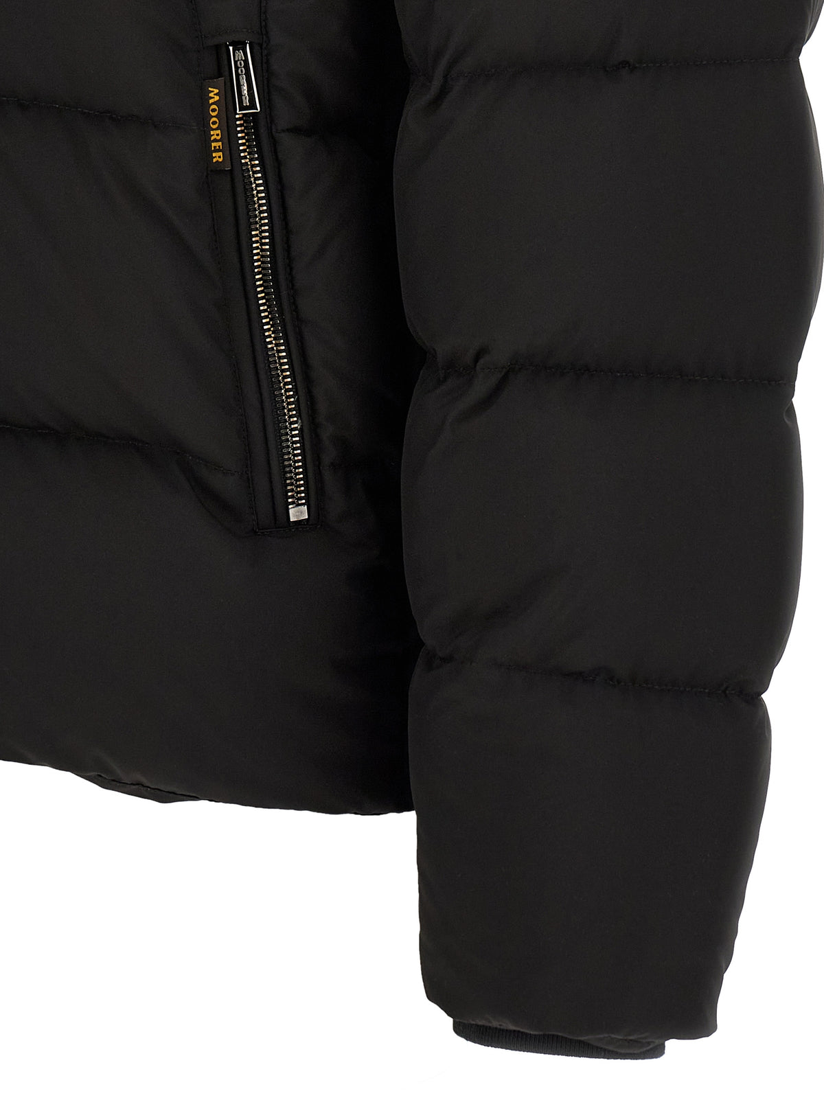 MooRER Black Wool Men's Bomber