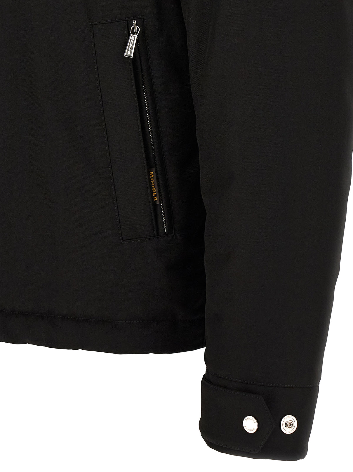 MooRER Black Wool Full-Length Men's Jacket