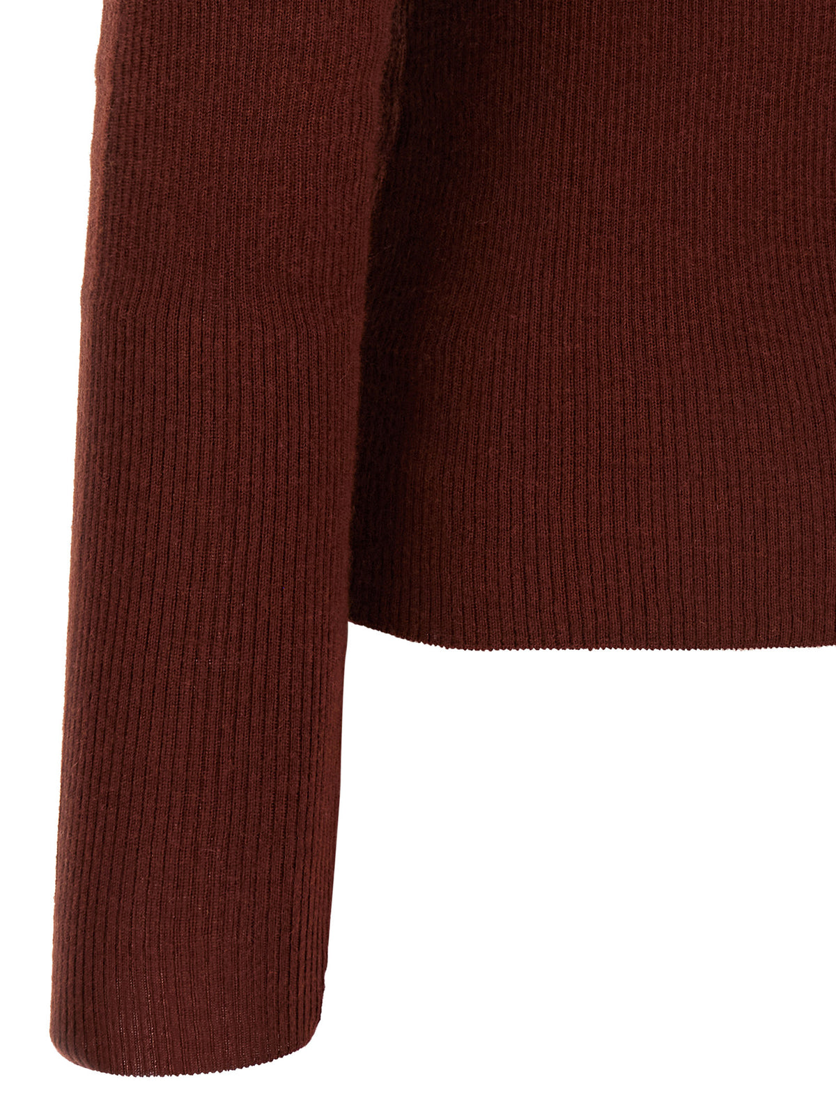 Max Mara Bordeaux Cashmere Polo Women's Shirt