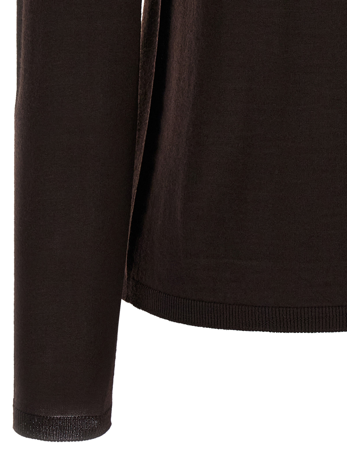 Max Mara Brown Virgin Wool Women's Cardigan