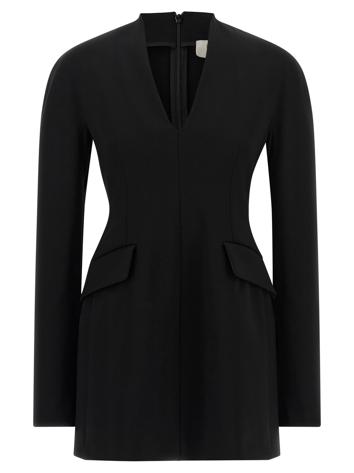 Sportmax Black Viscose Short Women's Dress