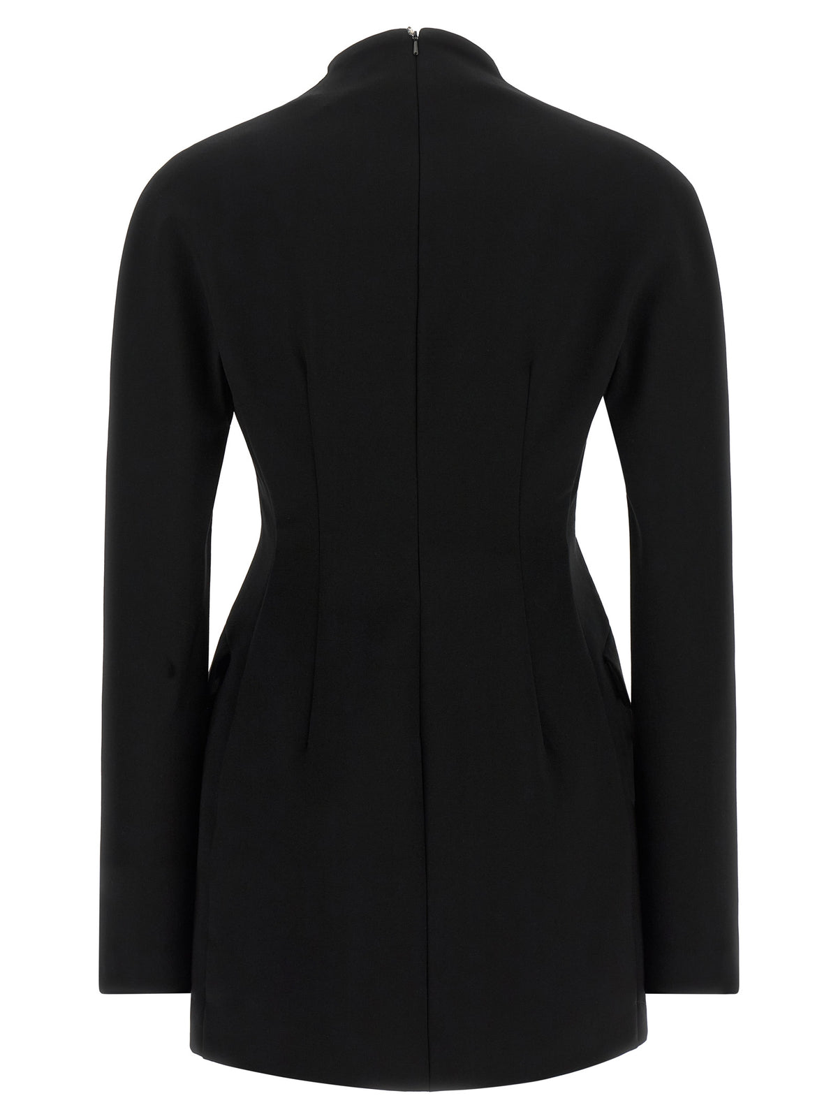 Sportmax Black Viscose Short Women's Dress