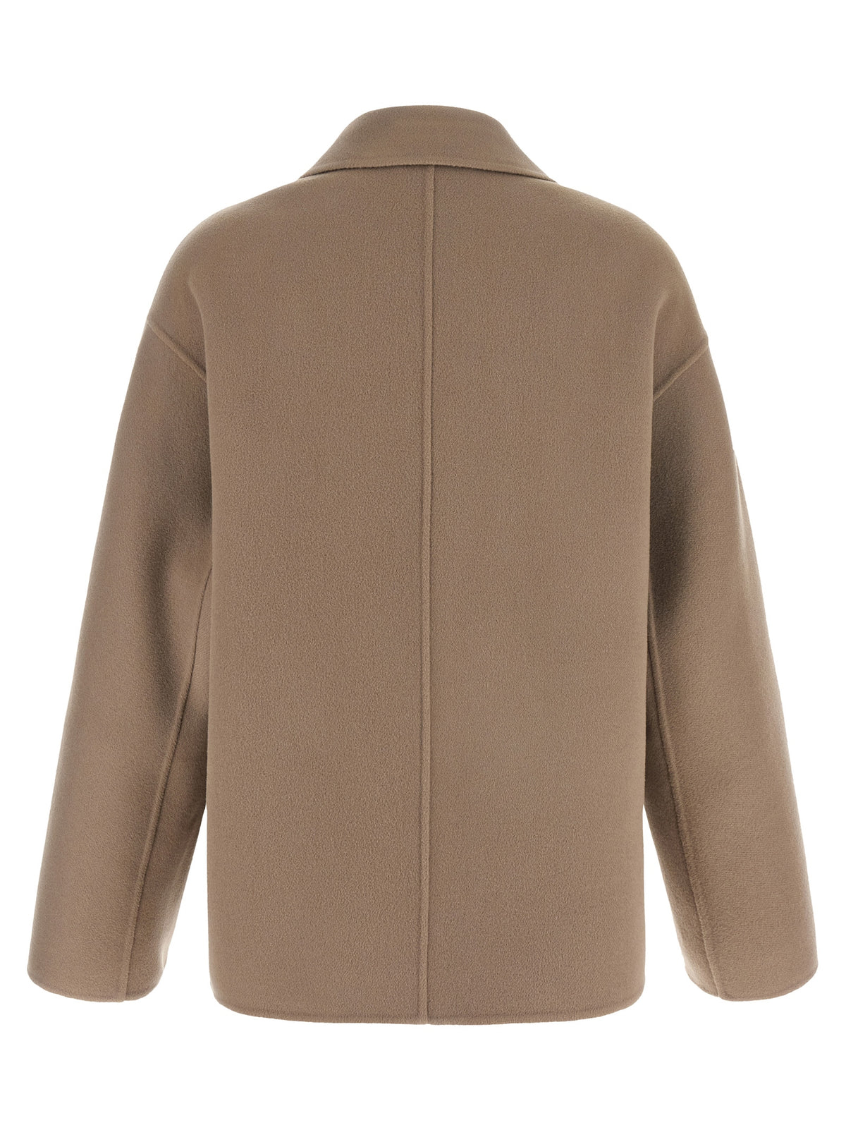 'S Max Mara Beige Wool Full-Length Women's Jacket