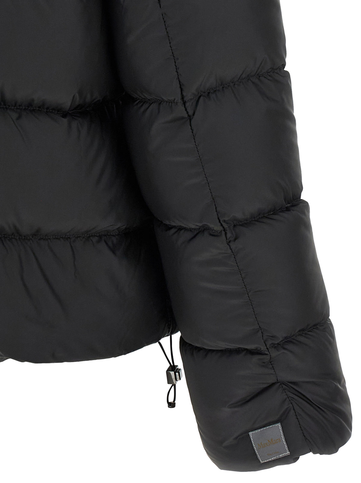 Max Mara Black Polyester Full-Length Women's Jacket