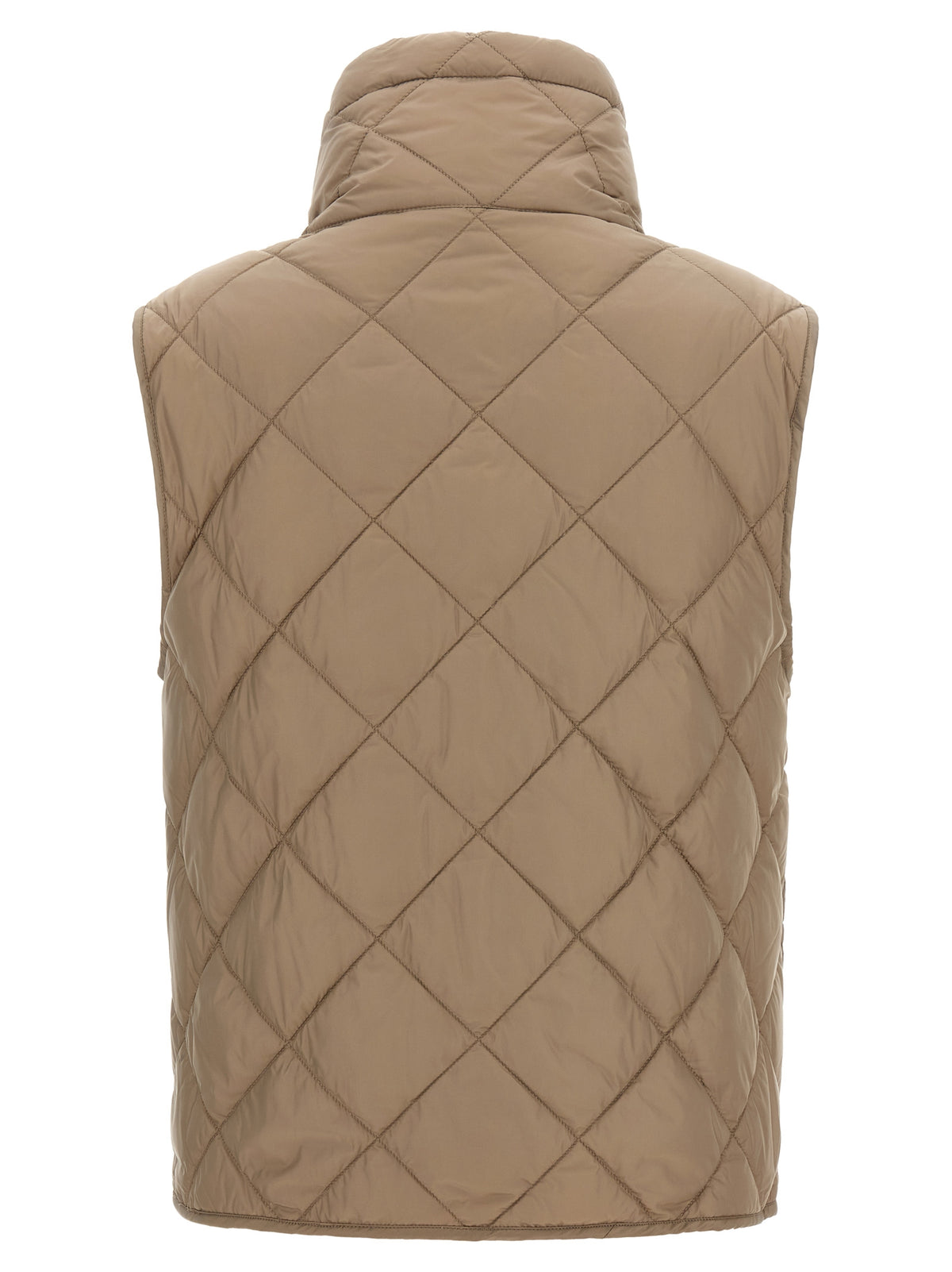 Max Mara Beige Polyamide Sleeveless Women's Jacket