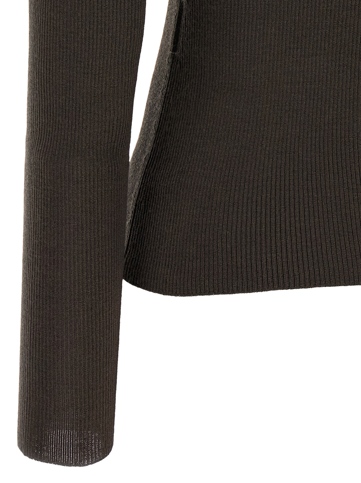 Max Mara Brown Virgin Wool Women's Cardigan